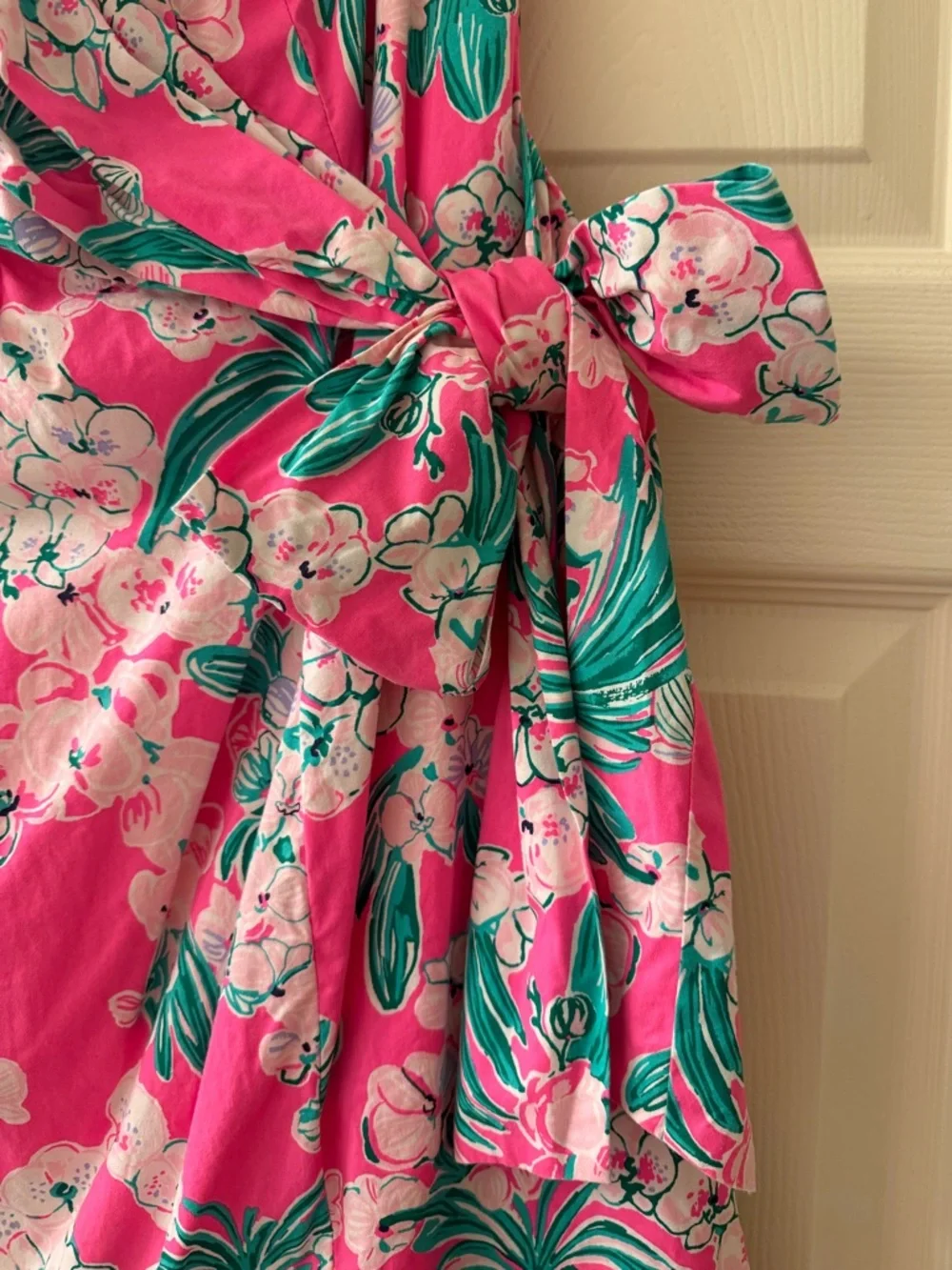 NWOT Lilly Pulitzer Stela Strapless Stretch Bow Dress Roxie Pink Size 16 XL - Picture 3 of 12